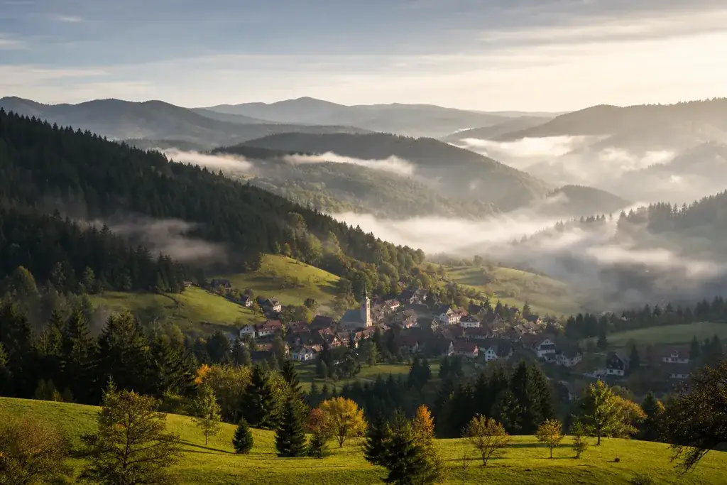 Landschaft in Baden-Württemberg, Symbolbild für den Stromvergleich im Bundesland.