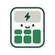 Symbol eines Taschenrechners mit Blitz für den Stromkostenrechner.